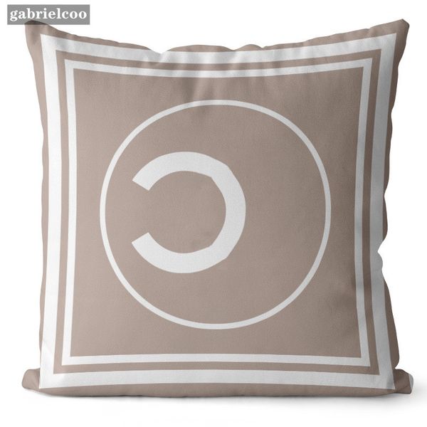 Designer Black and White Throw Letter Printed Home Cover Sofa Decoration Cushion 45 * 45cm Pillow Core Removable
