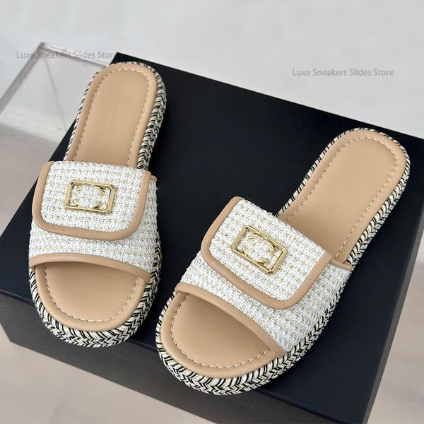 Summer Platform Slipper mules round toe Slip On top quality sandals Leather casual shoe womens Luxury Designers factory footwear, Multi
Summer Platform Slipper mules round toe Slip On top quality sandals Leather casual shoe womens Luxury Designers factory footwear, Multi