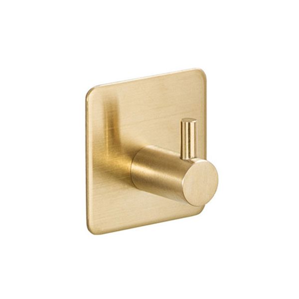 Stainless Steel Robe Hook Self Adhesive Wall Coat Rack Key Holder Single Clothes Racks Towel Hanging Hook Bathroom Kitchen Metal Hooks JY1044