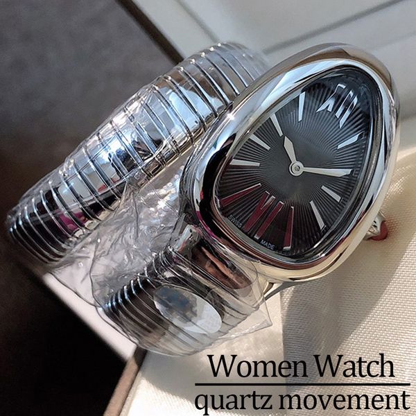 Wristwatches Watches high quality for woman designer watches snake watch Stainless Steel watchstrap quartz movement 32MM diamond bezel Casual Swiss Movement, #1 silver
Wristwatches Watches high quality for woman designer watches snake watch Stainless Steel watchstrap quartz movement 32MM diamond bezel Casual Swiss Movement, #1 silver