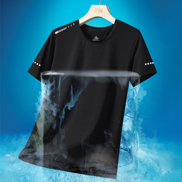 unisex summer quick drying short sleeved t-shirt casual loose size T-shirt men's round neck quick drying ice silk casual top, Darkcyan
unisex summer quick drying short sleeved t-shirt casual loose size T-shirt men's round neck quick drying ice silk casual top, Darkcyan