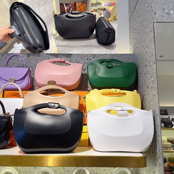 Personality womens shoulder bag summer trend waterproof holiday beach bag Candy colored fashion handbag simple Joker solid color womens backpack wholesale, Yellow
Personality womens shoulder bag summer trend waterproof holiday beach bag Candy colored fashion handbag simple Joker solid color womens backpack wholesale, Yellow