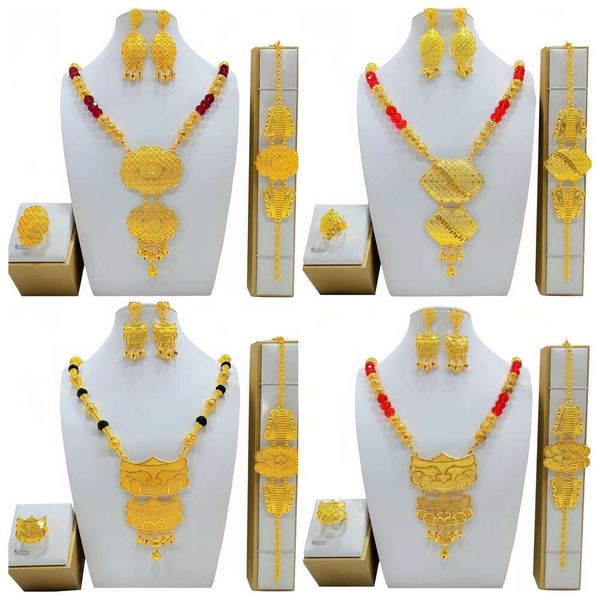 Bead Gold Bridal Wedding Necklace Earring Set Nigerian Women's Fashion Jewelry
Bead Gold Bridal Wedding Necklace Earring Set Nigerian Women's Fashion Jewelry