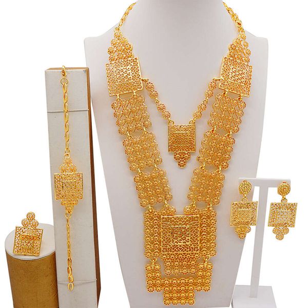 4pcs/Set Elegant European And American Style Flower Pendant Necklace Multilayer Fringed Necklace And Earrings For Women's Party Or Wedding Decoration
4pcs/Set Elegant European And American Style Flower Pendant Necklace Multilayer Fringed Necklace And Earrings For Women's Party Or Wedding Decoration