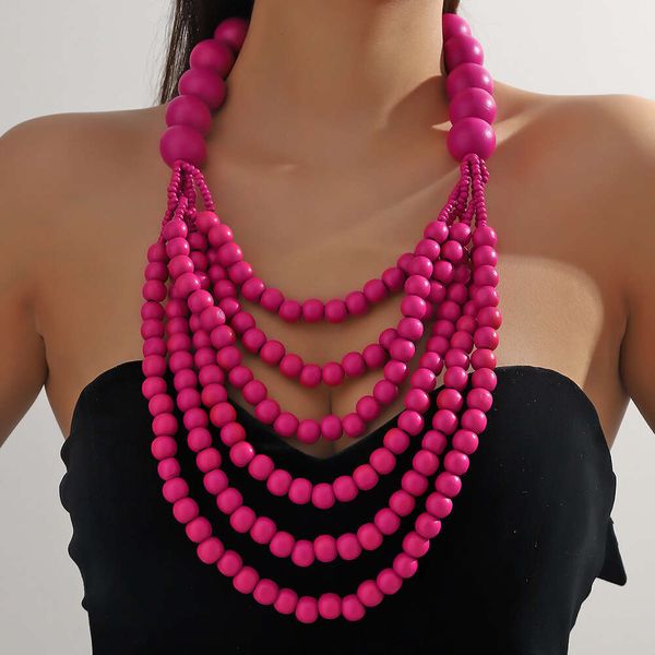 Gothic jewelry, wooden beads, exaggerated necklaces, multi-layer sweater chains
Gothic jewelry, wooden beads, exaggerated necklaces, multi-layer sweater chains