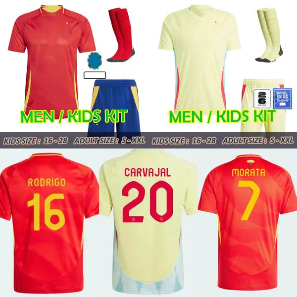 24 25 SPAINS Soccer Jerseys PEDRI GAVI LAMINE YAMAL MORATA Carvajal OLMO ASENSIO Cucurella Jersey 2024 2025 SPANISH Men Football Shirt Home away Kid Kit, Home fans+2026 qualifiers patch
24 25 SPAINS Soccer Jerseys PEDRI GAVI LAMINE YAMAL MORATA Carvajal OLMO ASENSIO Cucurella Jersey 2024 2025 SPANISH Men Football Shirt Home away Kid Kit, Home fans+2026 qualifiers patch
