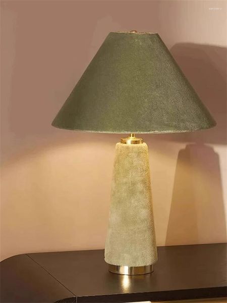 Lamps Green Table Cotton Velvet Cloth Bedside Lamp Villa Living Room Bedroom Study Lights Decoration Atmosphere Lighting
Lamps Green Table Cotton Velvet Cloth Bedside Lamp Villa Living Room Bedroom Study Lights Decoration Atmosphere Lighting