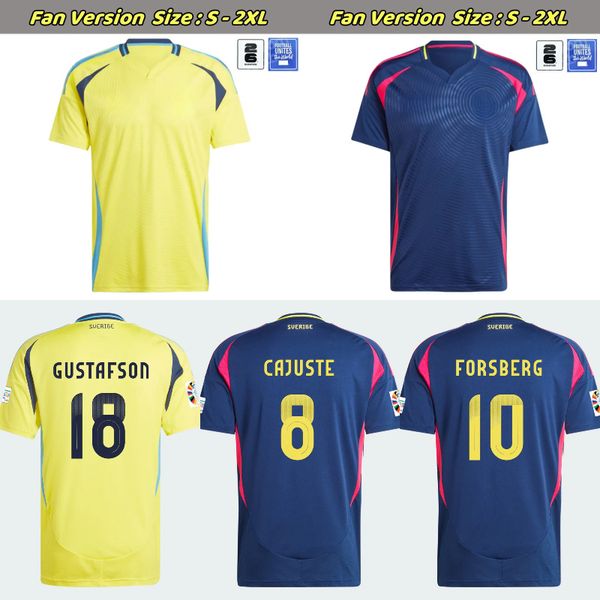 2024 Sweden Soccer Jerseys LARSSON Mens National Team Retro DAHLIN BROLIN INGESSON 2026 Qualifiers Home Yellow Away blue Adult Football Shirts Uniforms kids kit, Away fans
2024 Sweden Soccer Jerseys LARSSON Mens National Team Retro DAHLIN BROLIN INGESSON 2026 Qualifiers Home Yellow Away blue Adult Football Shirts Uniforms kids kit, Away fans