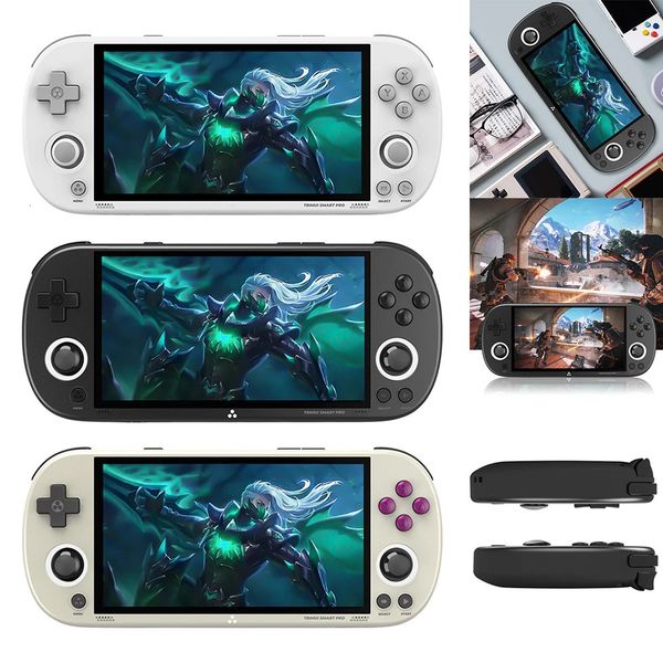 Meta Glasses Meta Glasses For Trimui Smart Pro Portable Retro Video 4.96 Inch 5000Mah Handheld Console 30000 Mini Game Player 64/128/256Gb 240509
