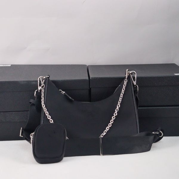 

Designer Bag 2005 Hobo Nylon 3 Pieces Bags Crossbody Purses Sale Luxurys Shoulder Bag Handbag Women's Lady Top Quality Chain Canvas Fashion Wallet Bag 01, #18