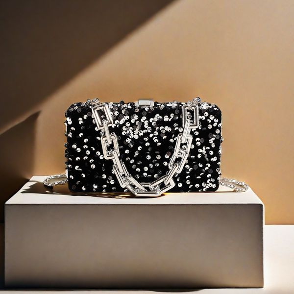 Factory sales women's shoulder bags 5 colors sweet western sequined chain bag niche design solid color shiny fashion handbag personality hard box handbags 851230#, Red
Factory sales women's shoulder bags 5 colors sweet western sequined chain bag niche design solid color shiny fashion handbag personality hard box handbags 851230#, Red