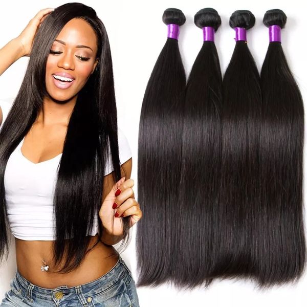 Human hair straight hair Brazil Hair Wefts natural color human hair bundles Can shape can be dyed multi-curvature hair curtain