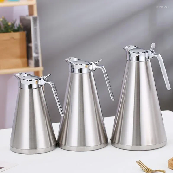 Bottles Water 1L/1.5L/2L Double Wall Vacuum Insulation Thermal Coffee Pot Home Stainless Steel Tea Kettle, White
Bottles Water 1L/1.5L/2L Double Wall Vacuum Insulation Thermal Coffee Pot Home Stainless Steel Tea Kettle, White