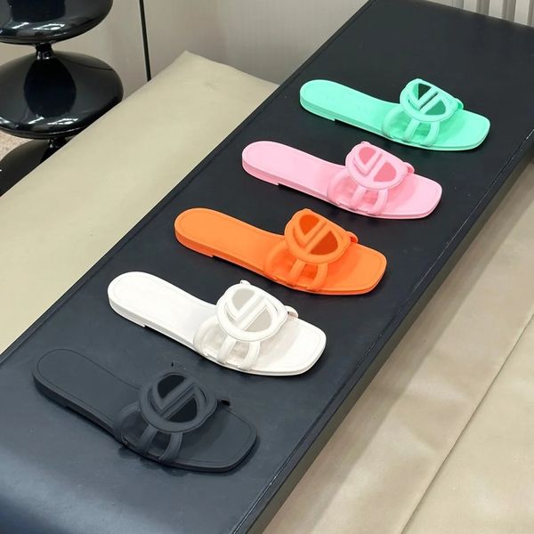 Designer Sandals Women's Slippers Rubber Slippers Women's Flat Beach Jelly Orange Summer Autumn Mules Outdoor Waterproof Luxury Sandals
Designer Sandals Women's Slippers Rubber Slippers Women's Flat Beach Jelly Orange Summer Autumn Mules Outdoor Waterproof Luxury Sandals