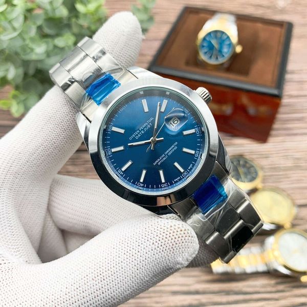 Luxury brand stainless steel band quartz watch Men's watch Fashion trend can be worn by men and women, Blue
Luxury brand stainless steel band quartz watch Men's watch Fashion trend can be worn by men and women, Blue