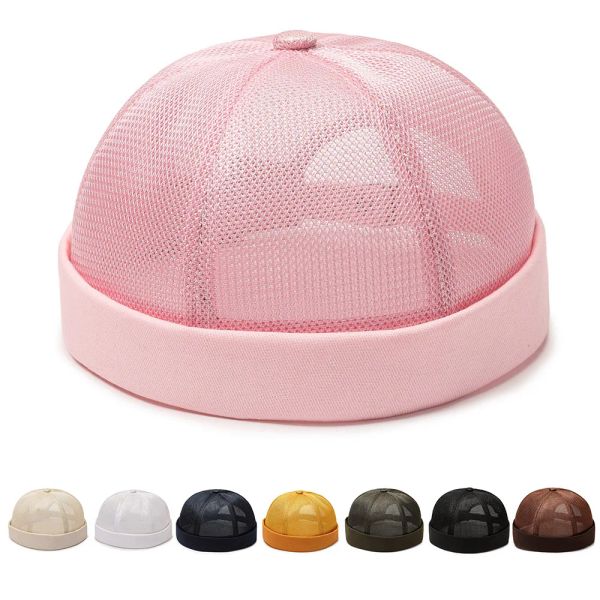 Men and Women Mesh Breathable Hat Brimless Cap Street Fashion Hip-hop Hat Cap Circumference Adjustable Solid Color Leisure Cap, White
Men and Women Mesh Breathable Hat Brimless Cap Street Fashion Hip-hop Hat Cap Circumference Adjustable Solid Color Leisure Cap, White