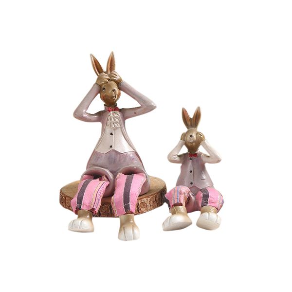 Pink creative resin decoration crafts rabbit tabletop decoration rabbit three-piece set
Pink creative resin decoration crafts rabbit tabletop decoration rabbit three-piece set