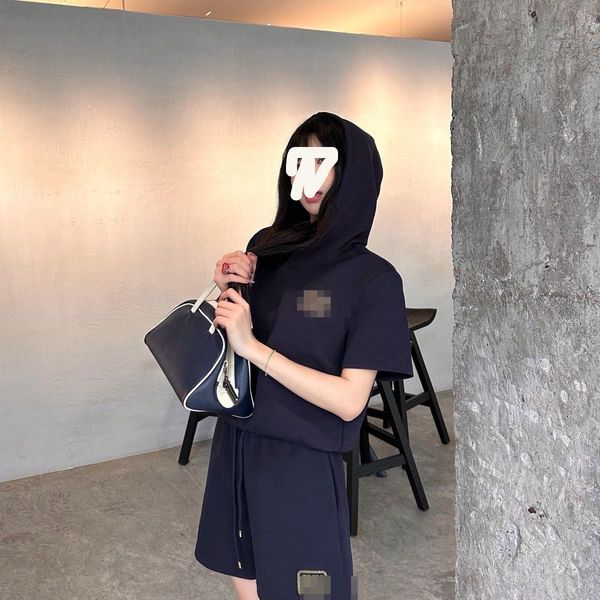 "Summer Embroidered Gold Thread Letters Hooded Top and Drawstring Shorts Set - Trendy Two-Piece Outfit for Women, Perfect for Warm Weather", Blue
"Summer Embroidered Gold Thread Letters Hooded Top and Drawstring Shorts Set - Trendy Two-Piece Outfit for Women, Perfect for Warm Weather", Blue