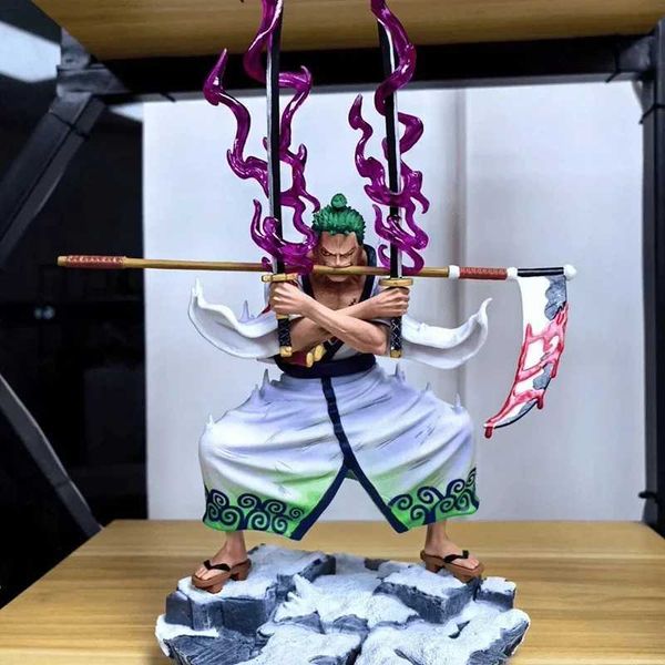 31cm Roronoa Anime One Piece Figure GK Zoro Purgatory Ghost Slash Action Figures Pvc Model Statue Collection Peripheral Toy, Gold
31cm Roronoa Anime One Piece Figure GK Zoro Purgatory Ghost Slash Action Figures Pvc Model Statue Collection Peripheral Toy, Gold