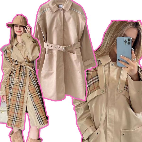 undefined Designer Long trench coat B brand Windbreaker Lattice High quality clothing jackets autumn and winter clothes embroidered jacket' 2024 Parker coats, Black
undefined Designer Long trench coat B brand Windbreaker Lattice High quality clothing jackets autumn and winter clothes embroidered jacket' 2024 Parker coats, Black