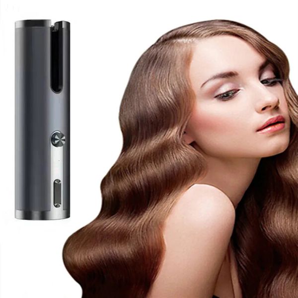 Hair Curlers Automatic Cordless Curler Iron USB Rechargeable LCD Display Wireless Ceramic Rotating Curg Wave Tool 240515, Blue
Hair Curlers Automatic Cordless Curler Iron USB Rechargeable LCD Display Wireless Ceramic Rotating Curg Wave Tool 240515, Blue
