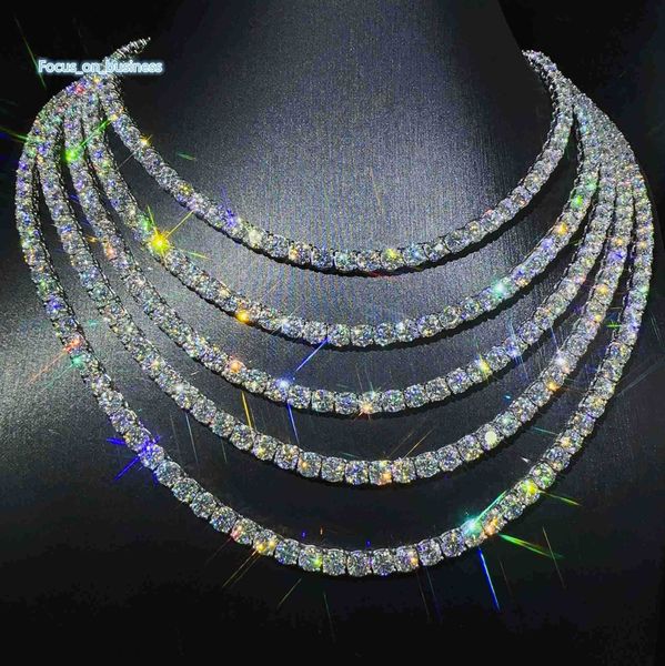 Fashion Jewelry Hip Hop Necklace Pass Diamoster 5mm Vvs Moissanite Iced Out Tennis Chain for Men Women 
Fashion Jewelry Hip Hop Necklace Pass Diamoster 5mm Vvs Moissanite Iced Out Tennis Chain for Men Women