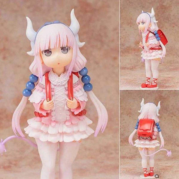 134 Figures 18cm haired girl Anime Miss Dragon Maid PVC Action Figure Toy Model Collection Child Gifts box-packed Christmas present C251117