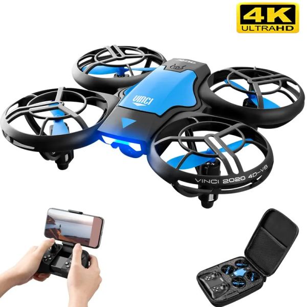 Mini Drone with 4K HD Wide Angle Camera, 1080P WiFi FPV, Altitude Hold, Professional Helicopter Toy, Blue
Mini Drone with 4K HD Wide Angle Camera, 1080P WiFi FPV, Altitude Hold, Professional Helicopter Toy, Blue