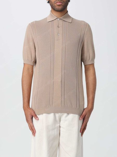 Designer Mens Polos Shirts 100% Cotton tshirt Summer Brunello Men Shirt Cable-knit Polo Sweater Cuccinelli, Sandybrown
Designer Mens Polos Shirts 100% Cotton tshirt Summer Brunello Men Shirt Cable-knit Polo Sweater Cuccinelli, Sandybrown