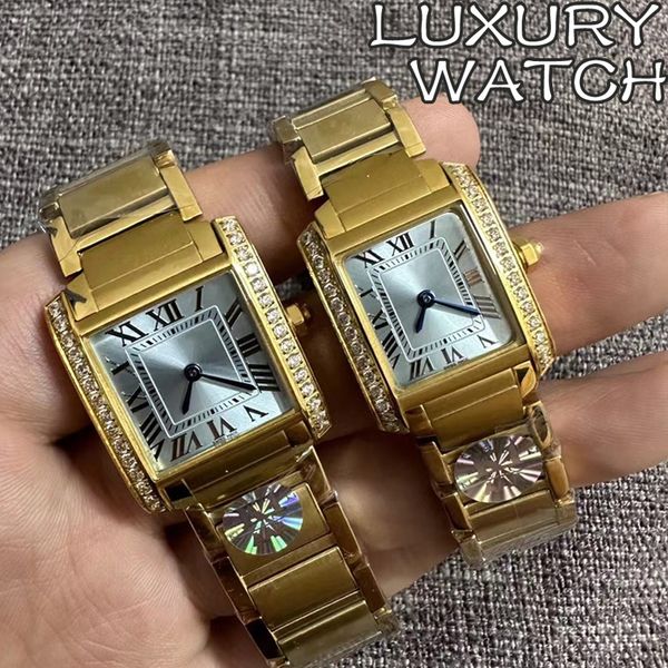 New Light Luxury and Minimalist Women's Bracelet Watch Fashion Quartz Watch For Women 25or30 MM quartz movement Stainless Steel Strap diamond bezel Tank watches, #3 gold
New Light Luxury and Minimalist Women's Bracelet Watch Fashion Quartz Watch For Women 25or30 MM quartz movement Stainless Steel Strap diamond bezel Tank watches, #3 gold