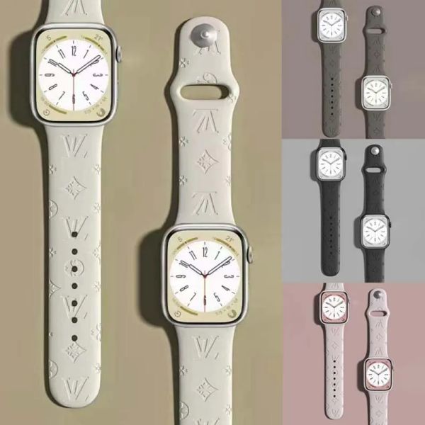 Designer Silicone Apple Watch Band 38 40 41 42 44 45 49 mm L wer Wat Strap Wristband For Iwatch 10 9 8 7 6 5 SE Fashion Watchbands
Designer Silicone Apple Watch Band 38 40 41 42 44 45 49 mm L wer Wat Strap Wristband For Iwatch 10 9 8 7 6 5 SE Fashion Watchbands