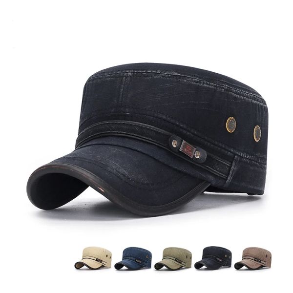 2021 New Fashion Hat Cap Men Women Unisex Flat Top Leather Edge Retro Faded Military Hat Slub Cotton Hat Adjustable Outdoor, Beige
2021 New Fashion Hat Cap Men Women Unisex Flat Top Leather Edge Retro Faded Military Hat Slub Cotton Hat Adjustable Outdoor, Beige