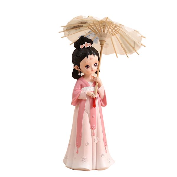 Resin Decorative Home Furnishings, Ancient Style Umbrella Supporting Girl Crafts, Pink
Resin Decorative Home Furnishings, Ancient Style Umbrella Supporting Girl Crafts, Pink