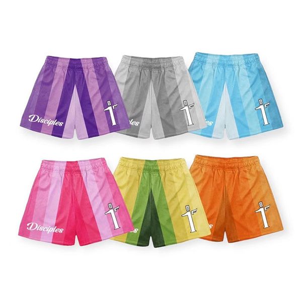 Summer new men's mesh short breathable sports fitness basketball training running casual quick dry striped mix colours shorts designer, Pink
Summer new men's mesh short breathable sports fitness basketball training running casual quick dry striped mix colours shorts designer, Pink