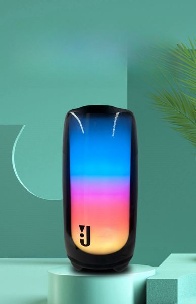 Portable Pulse 5 Wireless Bluetooth Waterproof J BL Outdoor Speaker Bass Full Screen Color LED Light Kaleidoscope Music Player Supports TF