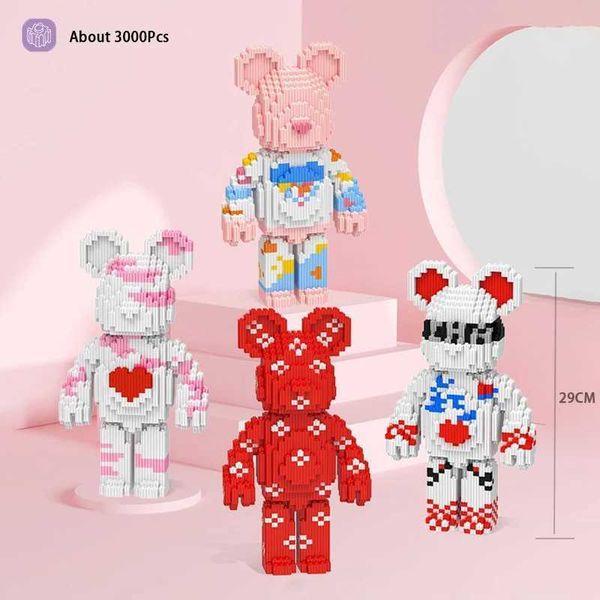 Bloc NEW Cartoon Love Violent Bear Nano Building Colour 3d Model Creative Micro Dia Bric Toys For ldren Gifts H240521
Bloc NEW Cartoon Love Violent Bear Nano Building Colour 3d Model Creative Micro Dia Bric Toys For ldren Gifts H240521