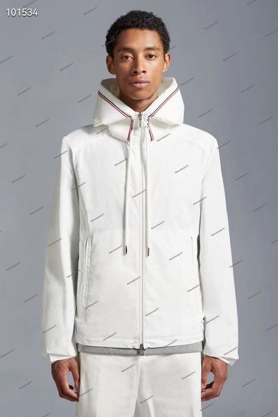 New Designer Mens Jacket Spring and Autumn Windrunner Tee Fashion Hooded Sports Windbreaker Casual Zipper Hooded Webbing Stamped Jacket Explosion, White
New Designer Mens Jacket Spring and Autumn Windrunner Tee Fashion Hooded Sports Windbreaker Casual Zipper Hooded Webbing Stamped Jacket Explosion, White