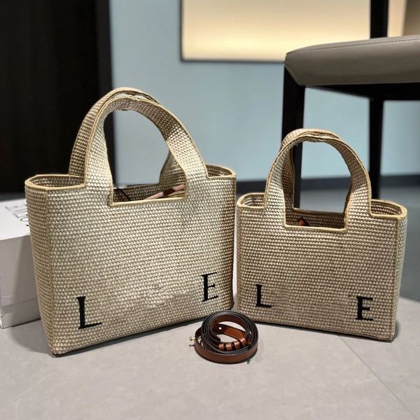 Tote bag beach bag Designer bag women's handbag luxury embroidered shopping bag grass woven vegetable basket French style shoulder bag crossbody bag, Black 
Tote bag beach bag Designer bag women's handbag luxury embroidered shopping bag grass woven vegetable basket French style shoulder bag crossbody bag, Black