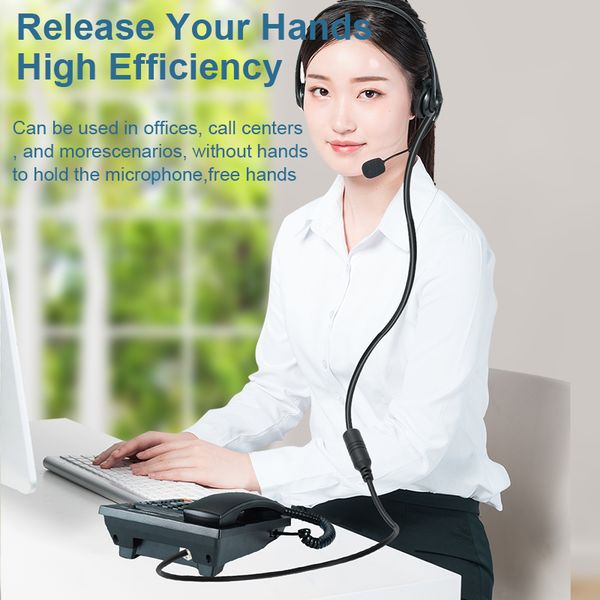 3.5mm Female To RJ11 Audio Adapter Cable Headset Converter For Headphone Telephone PC Computer Phone Conventor 3.5 mm Jack Cord