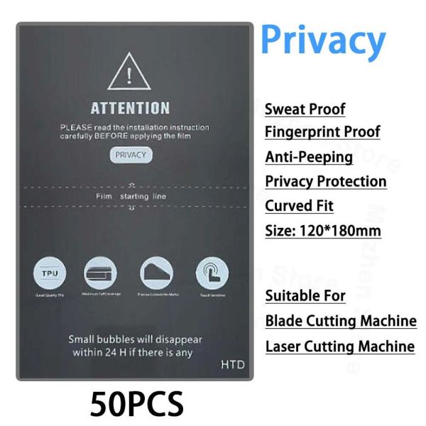 Hydrogel Matte Privacy Film For Mobile Phone Screen Protector For Blade Cutting Machine Anti-Peep Frosted Privacy Flexible Film
Hydrogel Matte Privacy Film For Mobile Phone Screen Protector For Blade Cutting Machine Anti-Peep Frosted Privacy Flexible Film