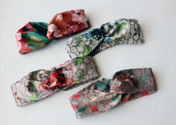 New Arrival Luxury Girls Floral Flowers Butterfly Hair Bands Scarf Hair Accessories Gifts Hot Headwraps