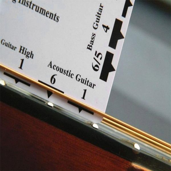 Bass Measuring Ruler Double-sided Guitar Fingerboard Measuring Gauge Multifunctional Lightweight Musical Instrument Accessories
