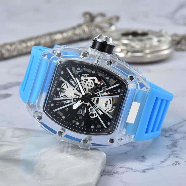 Manufacturers direct sales of barrel-shaped plastic personality skull skull quartz watches for men and women, Blue
Manufacturers direct sales of barrel-shaped plastic personality skull skull quartz watches for men and women, Blue