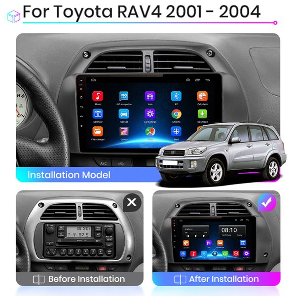 CarPlay 4G+64G 2din Android AutoRadio GPS Multimedia Player for Toyota RAV4 Rav 4 2001 2002 2003-2006 DSP IPS 2 DIN Car stereo
CarPlay 4G+64G 2din Android AutoRadio GPS Multimedia Player for Toyota RAV4 Rav 4 2001 2002 2003-2006 DSP IPS 2 DIN Car stereo