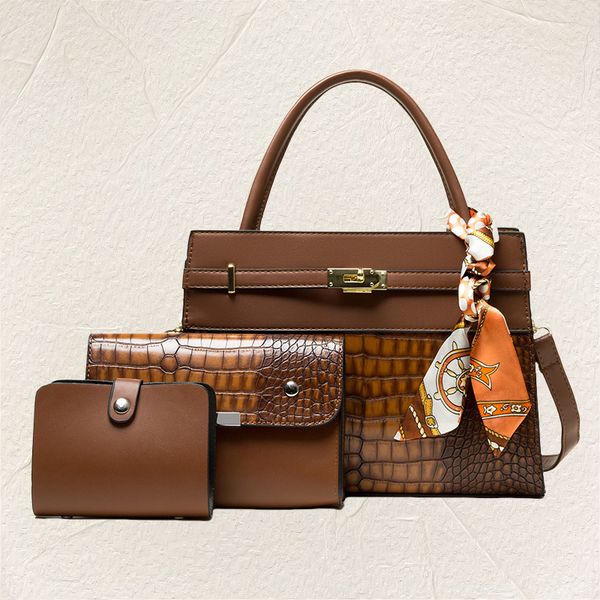 Factory outlet shoulder bags 2 elegant embossed leather handbag simple Joker solid color fashion mobile phone coin purse three-piece retro crocodile bag 5902#, Purple
Factory outlet shoulder bags 2 elegant embossed leather handbag simple Joker solid color fashion mobile phone coin purse three-piece retro crocodile bag 5902#, Purple