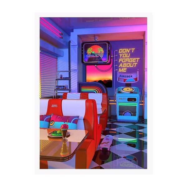 80's Retro Poster Diner 13x19 Art Print Neon Nostalgia Music Jukebox Poster Canvas Print
80's Retro Poster Diner 13x19 Art Print Neon Nostalgia Music Jukebox Poster Canvas Print