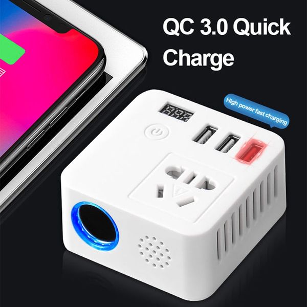 150W Car Power Inverter 12V To 220V Digital Converter Auto Charger Converter Adapter Modified Sine Wave Universal Socket