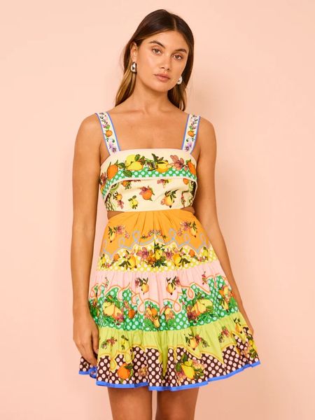 Casual Dresses Designer style Floral Printed Vacation Women Dress Off-shoulder sling Metal Button Spring Skinny Elegant Outside Female, Printing 1
Casual Dresses Designer style Floral Printed Vacation Women Dress Off-shoulder sling Metal Button Spring Skinny Elegant Outside Female, Printing 1