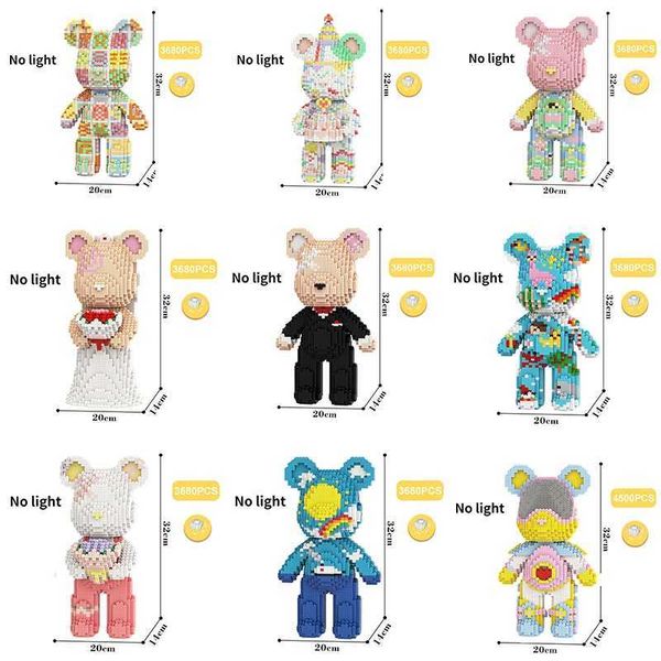 Bloc Cartoon Love Violent Bear 32CM Color Model Building Block Micro Dia Puzzle Toy Childrens Gift Set Giant Fluid Violence H240522
Bloc Cartoon Love Violent Bear 32CM Color Model Building Block Micro Dia Puzzle Toy Childrens Gift Set Giant Fluid Violence H240522