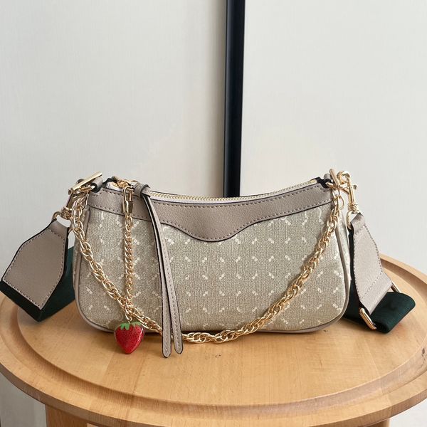 Women Messenger Bag Canvas Cross Body Underarm Bags Handbag Totes 10A Designer Bags Vintage Purse Lady Leather Clutch Shoulder Handle Bags, Chains/beige(strawberries)
Women Messenger Bag Canvas Cross Body Underarm Bags Handbag Totes 10A Designer Bags Vintage Purse Lady Leather Clutch Shoulder Handle Bags, Chains/beige(strawberries)